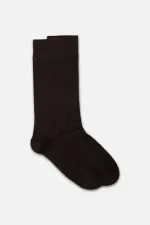 Mısırlı Erkek Bambu Tekli Soket Çorap Kahverengi