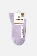 Mısırlı Kadın Merserize Tekli Soket Çorap Lila