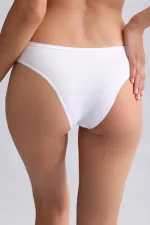 Mısırlı Modal By TENCEL HERA İnce Lastikli 3'Lü Brazillian Külot Beyaz