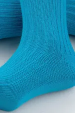 Mısırlı Unisex Pamuklu Bio Cotton Kışlık Soket Çorap Mavi