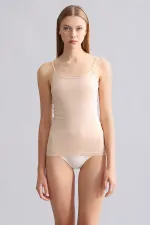 Mısırlı Modal By TENCEL SARAH İnce Askılı Atlet Ten