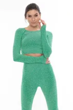 Mısırlı Women's Sports Leggings Set, Green