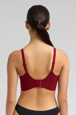 Soutien-gorge Ghost rayé pour femme, bordeaux