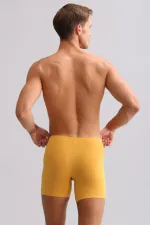 Mısırlı BAMBU ZEUS LUXURY Regular Fit Metal Armalı Long Boxer Hardal