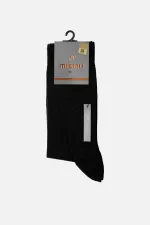 Mısırlı Erkek Soft Wool (Koyun Yünü) Tekli Soket Çorap Siyah