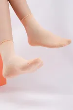 Mısırlı Kadın Bambu Tekli Yazlık Kısa Konç Çorap Somon