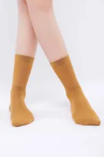 Mısırlı Kadın Modal Tekli Soket Çorap Hardal