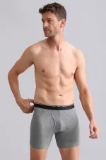 Mısırlı BAMBU SPARTACUS PERFORMANCE Long Boxer Gri Melanj