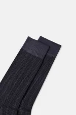 Chaussettes égyptiennes pour homme en bambou, coloris gris fumé.