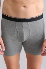 Mısırlı BAMBU SPARTACUS PERFORMANCE Long Boxer Gri Melanj