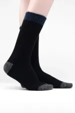 Mısırlı Women's Lambswool Single Socket Socks Black