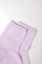 Mısırlı Kadın Merserize Tekli Soket Çorap Pembe