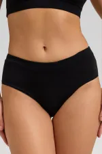 Lot de 3 culottes slip Modal By TENCEL HERA, élastique invisible, noir/blanc/beige