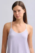 Mısırlı Kadın Bambu Atlet Pijama Üst Violet