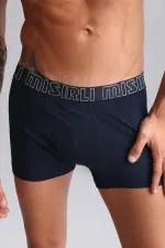 Modal By TENCEL SPARTACUS PERFORMANCE Boxer Shorts Navy Blue (from Egypt)