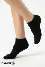 Chaussettes noires unisexes égyptiennes en bambou, lot de 7.