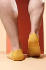 Mısırlı Erkek Modal Tekli Yazlık No Show Çorap Sarı