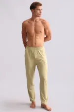 Pantalon droit en bambou pour homme, vert sauge, style égyptien