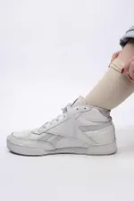 Mısırlı Kadın Modal Kaşmir Tekli Soket Çorap Taş Rengi