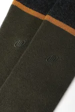 Chaussettes simples en coton éponge kaki pour homme, de fabrication égyptienne