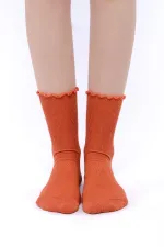 Mısırlı Kadın Modal Tekli Soket Çorap Kiremit