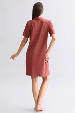 Mısırlı Women's Bamboo Nightgown Burgundy
