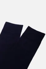 Mısırlı Erkek Organik Pamuklu Tekli Soket Çorap Lacivert
