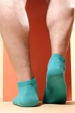 Mısırlı Erkek Pamuklu Tekli Yazlık Patik Çorap Mavi