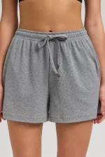 Short corset égyptien gris chiné