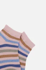 Mısırlı Unisex Pamuklu 3 Çift Çocuk Patik Çorap Çok Renkli