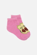 Chaussettes courtes unisexes en coton égyptien, 3 paires, motif avocat, pour enfants