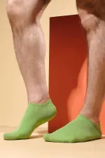 Mısırlı Erkek Organik Pamuklu Tekli No Show Çorap Yeşil