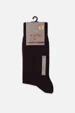 Mısırlı Men's Mercerized Single Summer Ankle Socks Burgundy