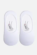 Mısırlı Women's Bamboo Single Summer Ballet Socks White