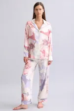 Mısırlı Kadın Bambu Pijama Altı Koyu Lila