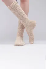 Mısırlı Women's Cotton Terry Single Sock Brown