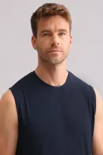 Mısırlı BAMBU ZEUS Regular Fit Bisiklet Yaka Sporcu Atlet / T-Shirt Lacivert