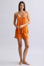 Kadın Modal İnce Askılı Pijama Üst Pas Kırmızı