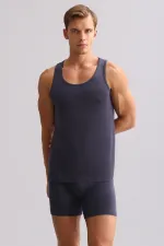 Mısırlı ORGANIC Pamuklu ZEUS LUXURY Regular Fit Basic Atlet Antrasit