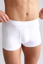 Boxer blanc SPARTACUS PLUS PERFORMANCE en coton biologique égyptien