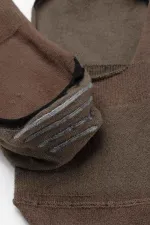 Mısırlı Kadın Bambu Tekli Yazlık Babet Çorap Kahverengi