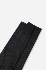 Mısırlı Erkek Soft Wool (Koyun Yünü) Tekli Soket Çorap Antrasit