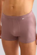 Boxer ZEUS LUXURY coupe classique avec emblème métallique, couleur lavande, en coton biologique égyptien.