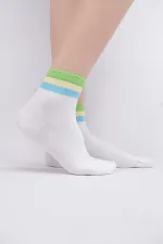 Chaussettes courtes d'été blanches en coton biologique pour femmes égyptiennes