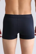 Mısırlı ORGANIC Pamuklu Compact Cotton Klasik Boxer Lacivert