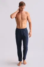 Mısırlı Erkek Bambu Düz Paça Pantolon Lacivert