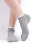 Mısırlı Kadın Modal Tekli Yazlık Sneaker Çorap Gri