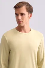 Sweat-shirt égyptien pour homme en bambou vert sauge