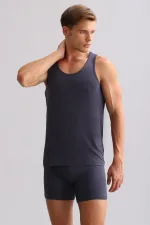 Mısırlı ORGANIC Pamuklu ZEUS LUXURY Regular Fit Basic Atlet Antrasit