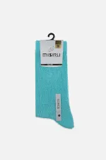 Mısırlı Kadın %10 GÜMÜŞ Madeni İçerikli Soket Çorap Mavi